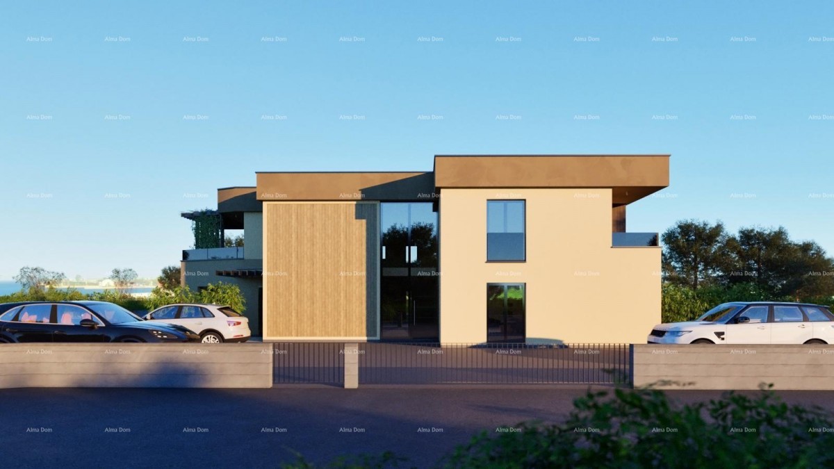 Stan u Ližnjanu, 1000 m od mora, s terasom i parkirnim mjestom 6