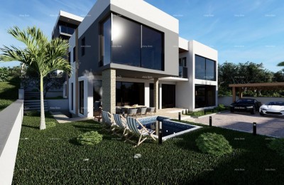 Great opportunity! Exclusive project of two luxury villas with sea views and obtained building permits – Mukalba, Medulin!