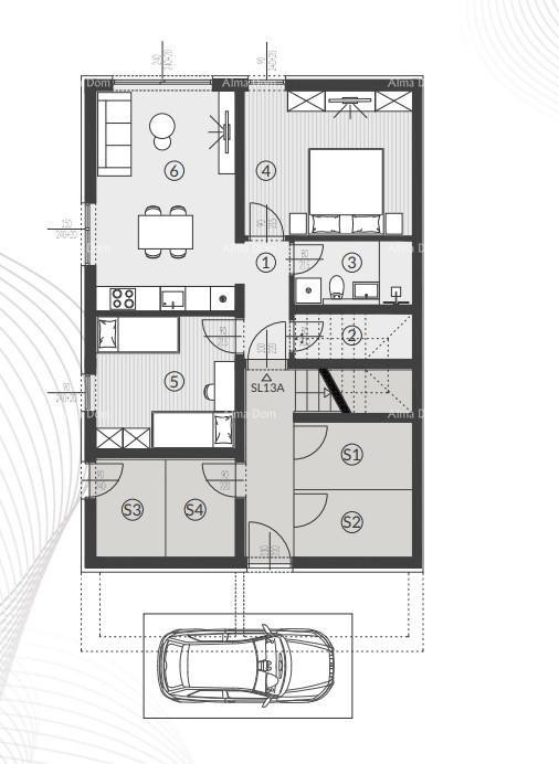 Продажа квартир в новом жилом комплексе, Штиньян! 13А 9