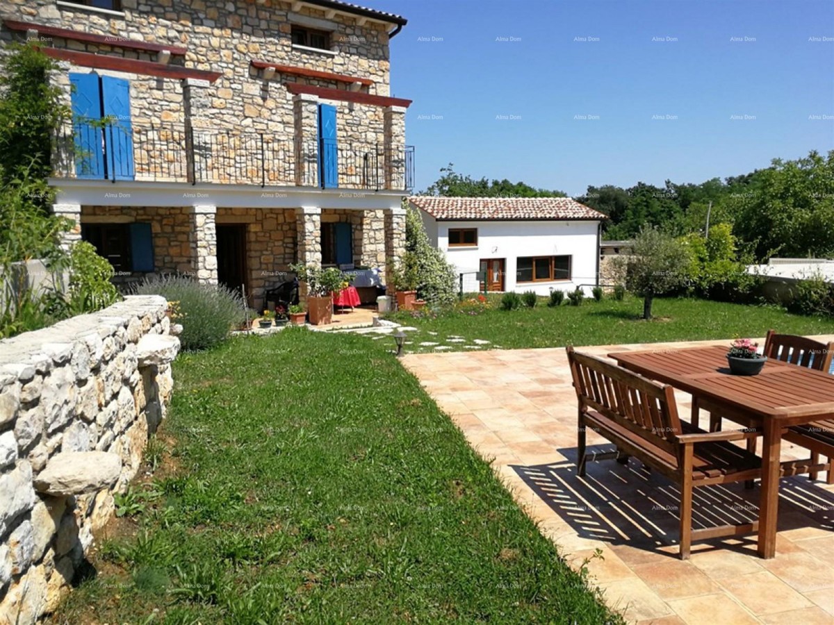 Labin area, Stone house with a pool and large yard 1