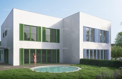 Modern duplex house in new construction – peaceful location near Umag!