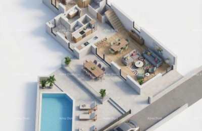 Sv. Nedelja, Istra. Zemljište s građevinskom dozvolom i projektom za kuću s bazenom