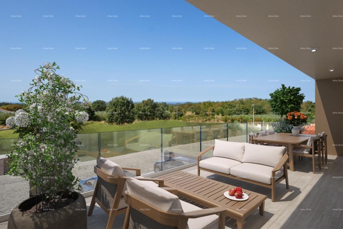 Современное новостроительство с двумя квартирами и панорамным видом на море – Жбандай, Пореч 5