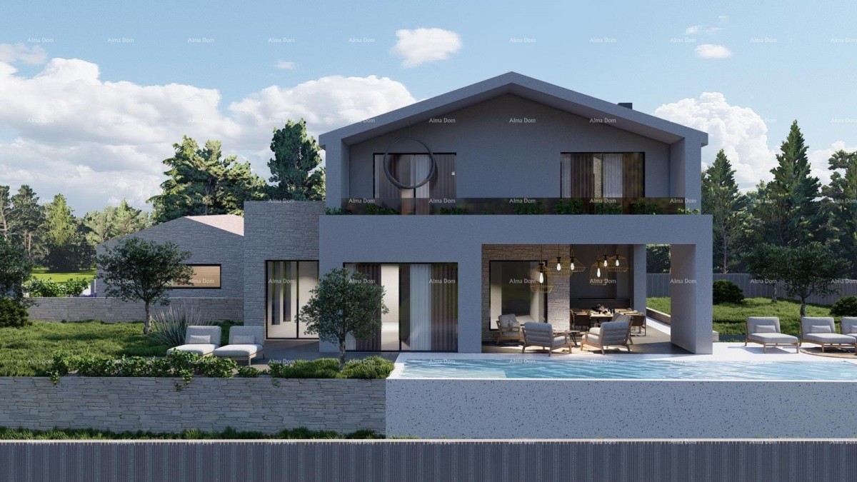 Tinjan – Gradbena parcela 1.152 m² z dovoljenjem in projektom za hišo s bazenom 4