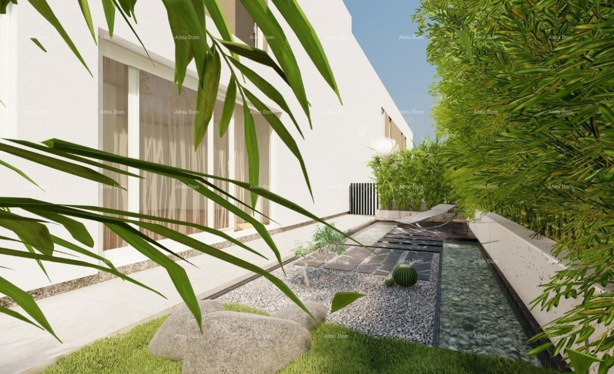 ПОРЕЧ - Современный двухквартирный дом с собственной зеленью (Дом B) 1