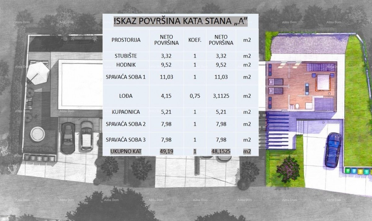 POREČ - Moderna dvojna kuća s dvorištem (Kuća A) 6