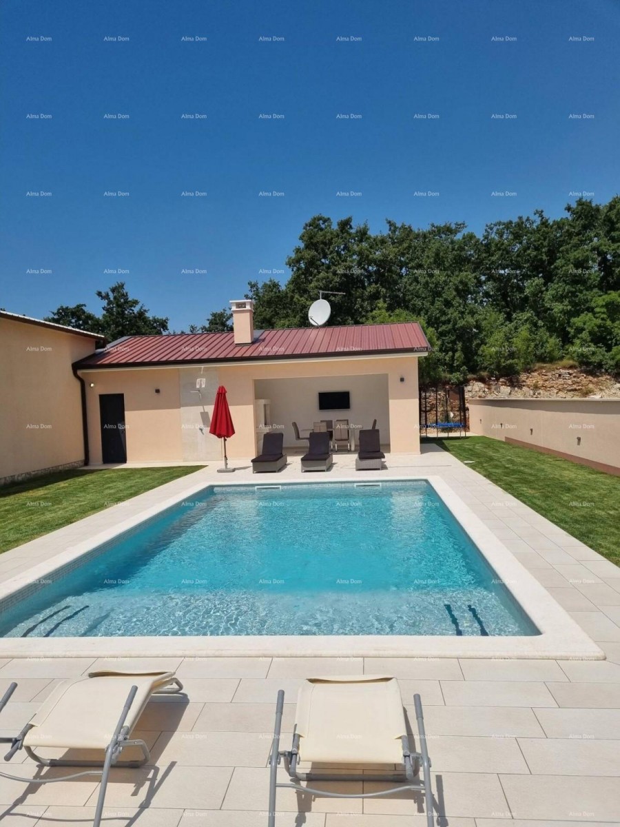 The Scar of the Town of Svetvinčenat. A Double House Surrounded by Greenery. 17