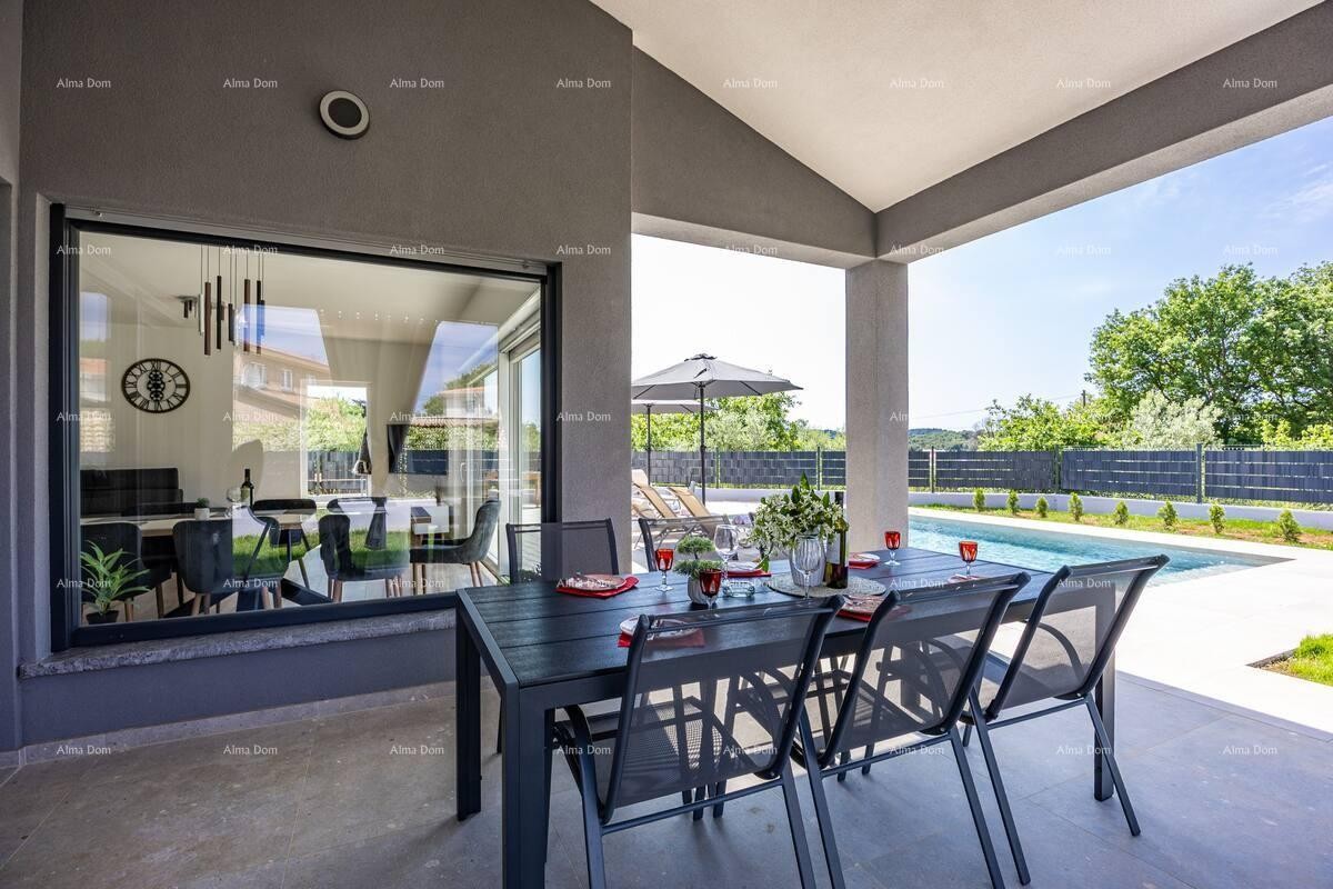 Pomer. New Detached Single-Story House with Pool. 4