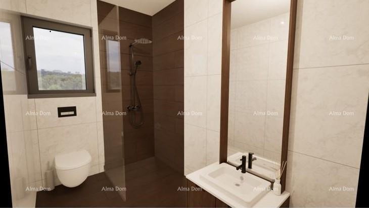 Stan u Ližnjanu, 1000 m od mora, s terasom i parkirnim mjestom 13