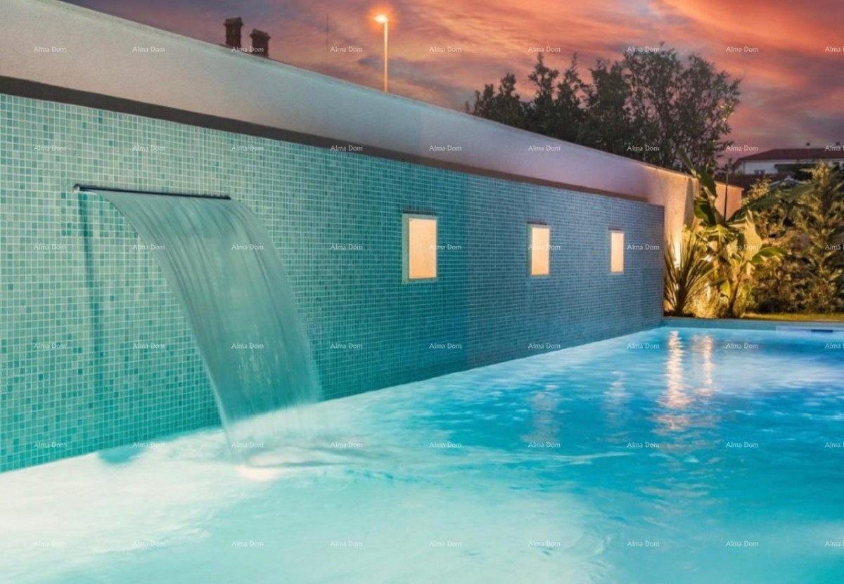 Продается прекрасная вилла с бассейном, джакузи и видом на море, Фажана! 2