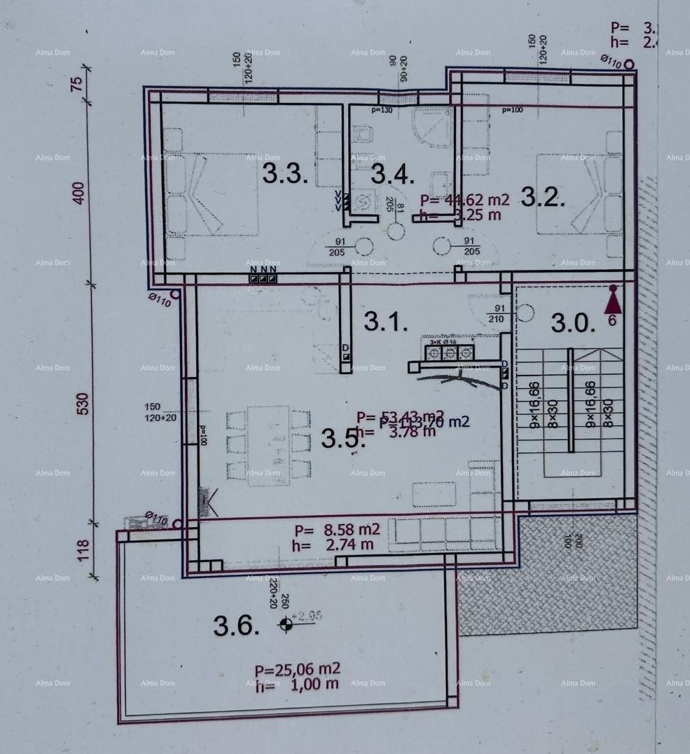 New project, Barbariga! Apartment with garden and parking, 500 m from the sea 8