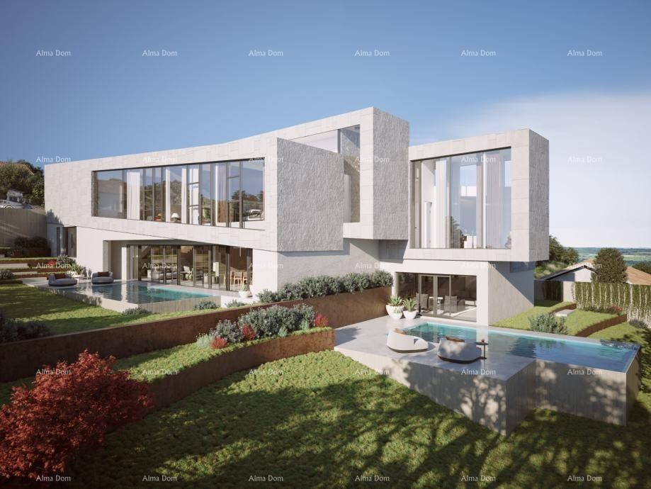 Каштелир – строительный участок, 603 м2, с действующим разрешением на строительство и видом на море 1