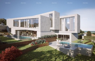 Kaštelir – građevinsko zemljište, 603 m2, s pravomoćnom građevinskom dozvolom i pogledom na more