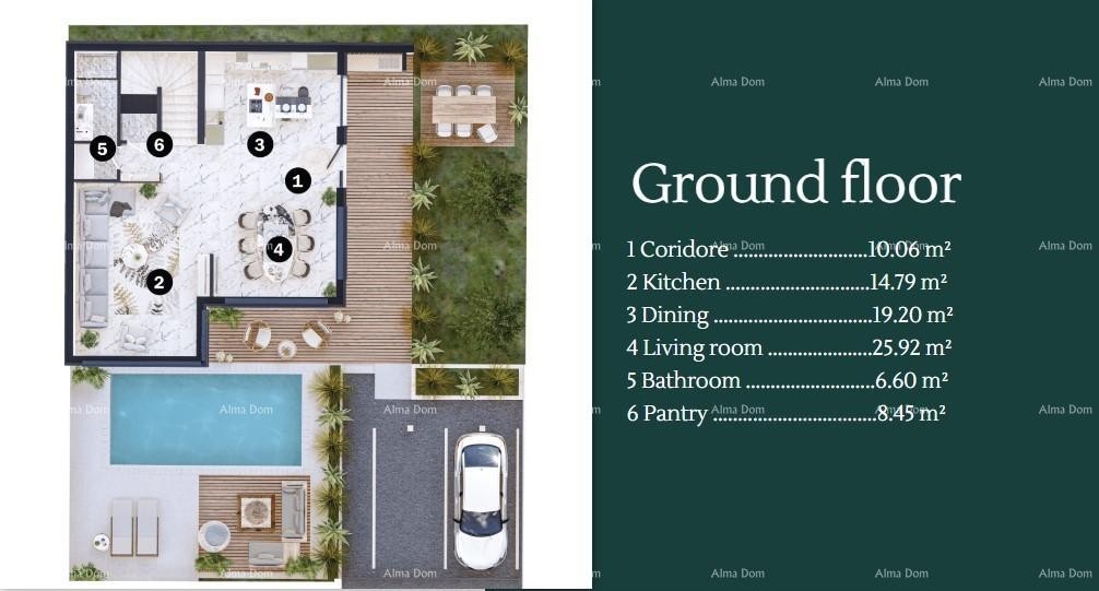 Продажа современных вилл в красивом жилом районе Умага 2