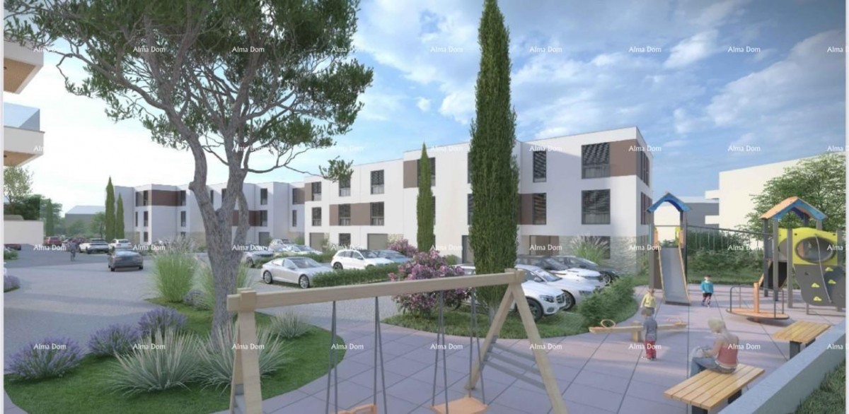 Vendita - appartamento al piano terra, in un nuovo complesso residenziale, Valdebek, Pula! 5
