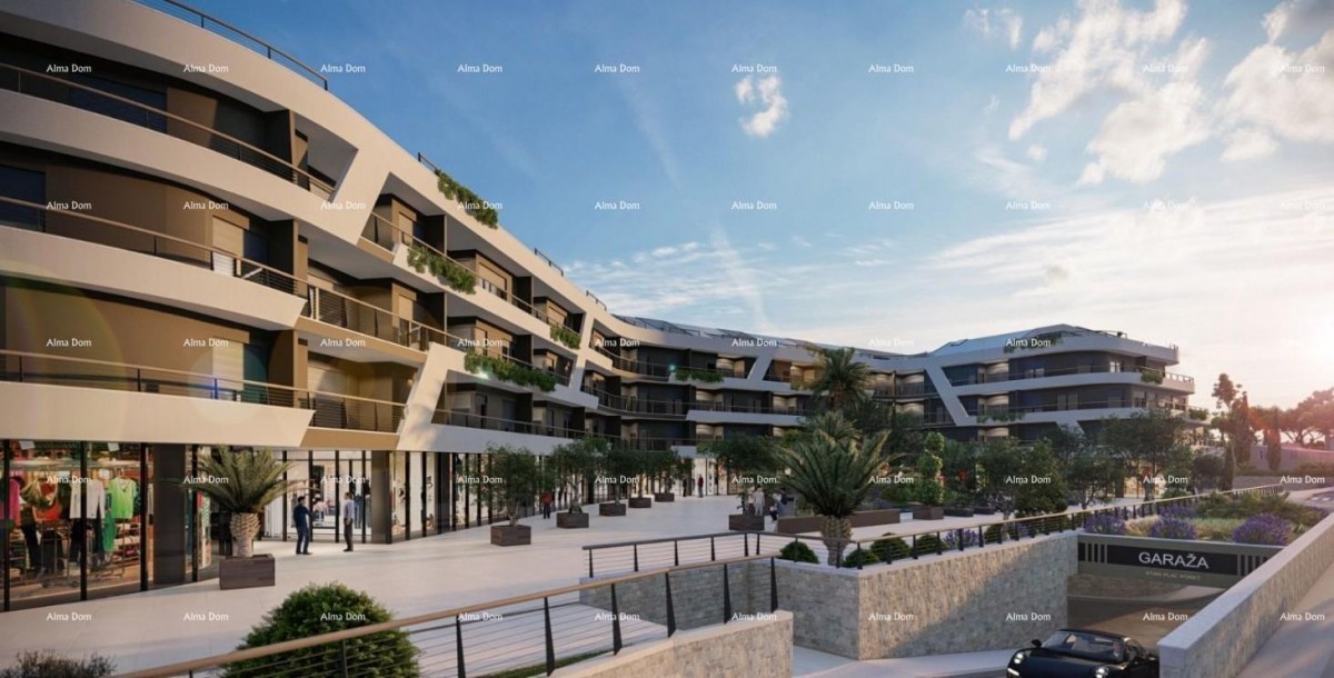 Poreč - vendita di un appartamento in un complesso moderno a uso misto. S31 1