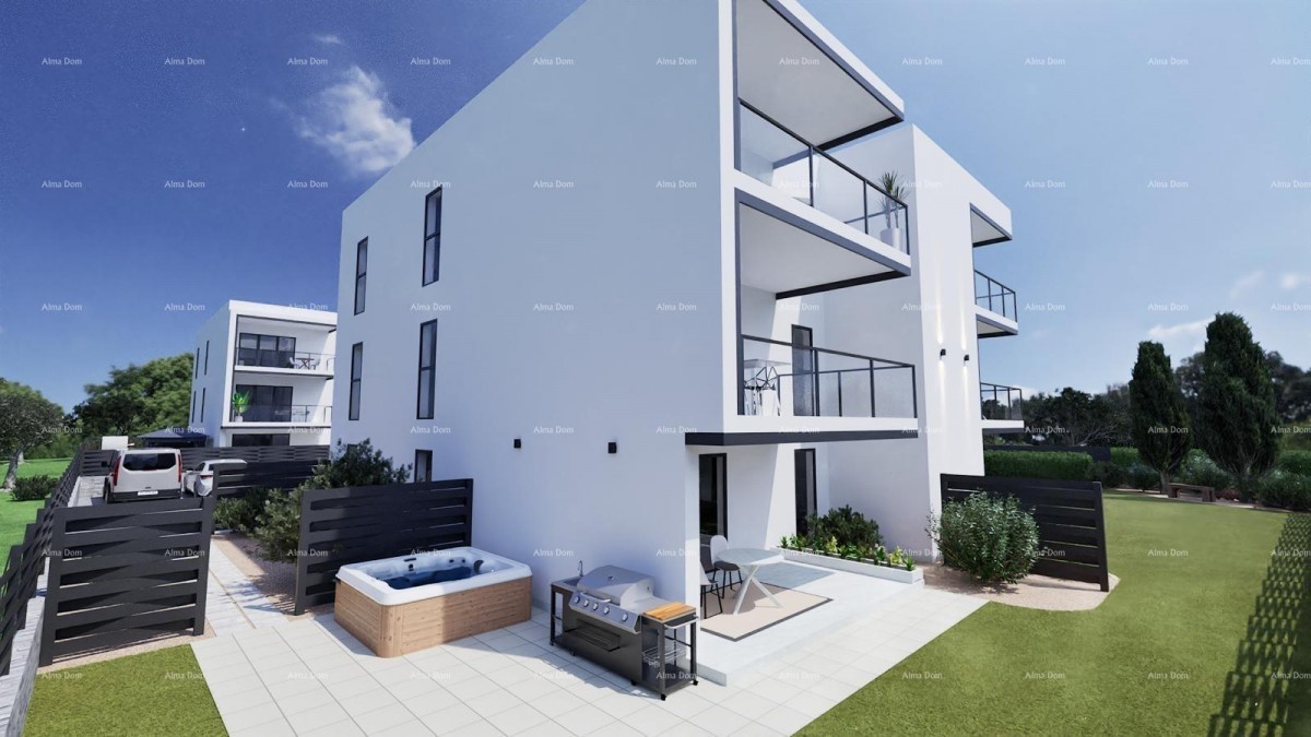 Sale - New, modern apartments near the sea with parking spaces and a yard, Peroj! Sea view! Z2-S2 4