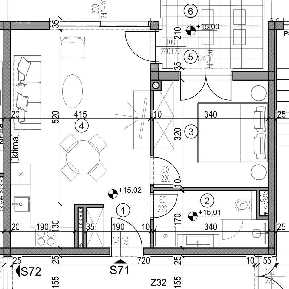 Pula, new project! Multi-family, modern building with an elevator, close to the center. S71 13