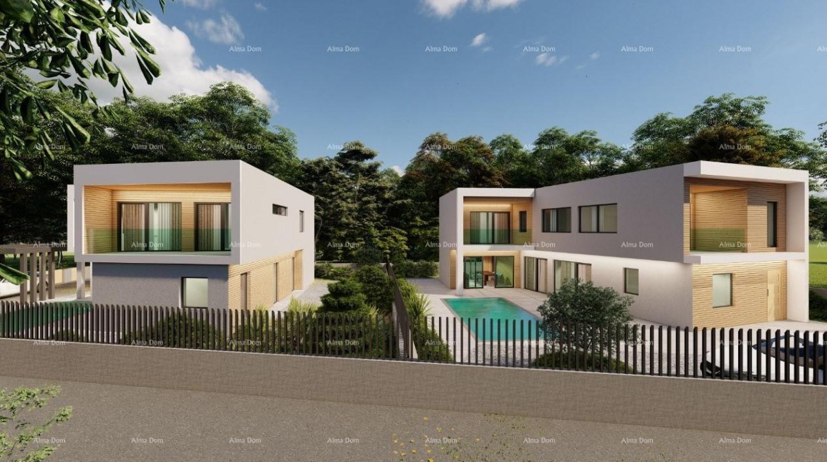 For sale: roh-bau house with a sea view in Pomer. 10