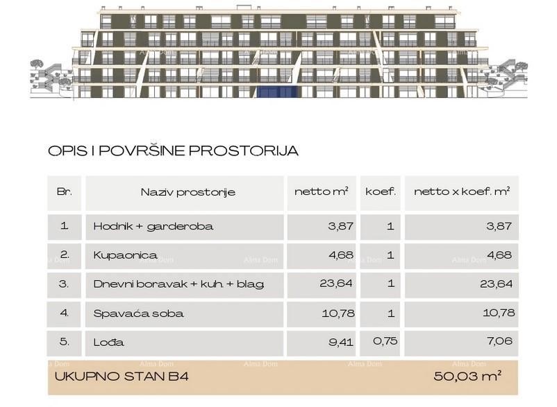 Prodaja modernih stanova u eksluzivnoj zgradi sa pogledom na marinu, Pula!B4 8