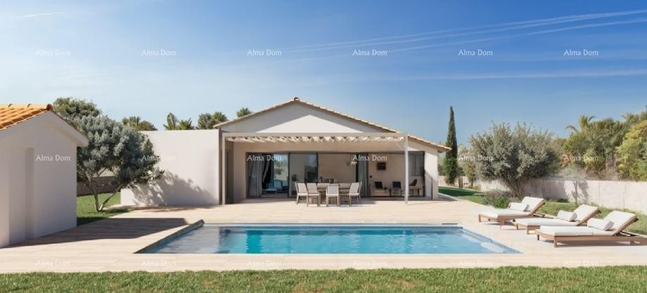 Građevinsko zemljište s dozvolom – projekt hiše s bazenom 1