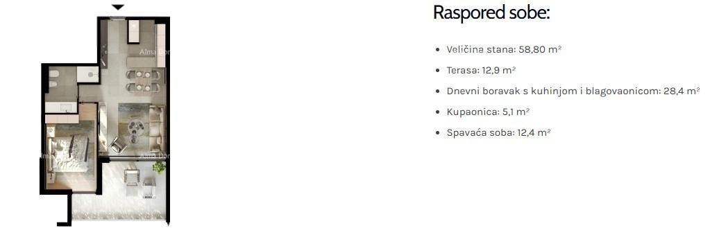 UMAG! Moderan stan u vrhunskom stambenom kompleksu blizu mora, S7 10