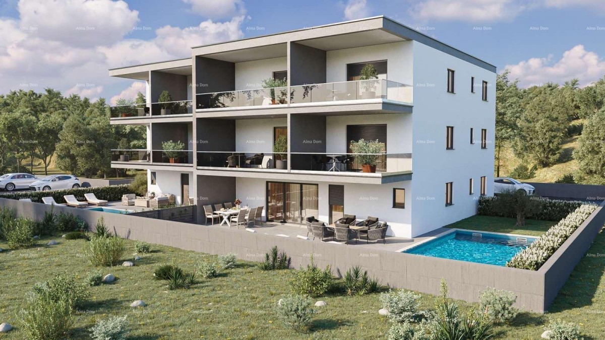 Novigrad – Nuova costruzione, appartamento di 78 m² con terrazza di 13 m². 1