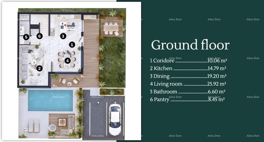 Vendita di ville moderne in una bellissima zona residenziale, Umago 2