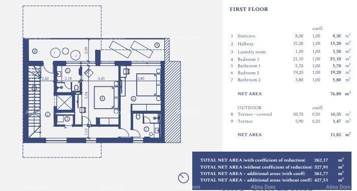 UMAG, Samostojeća vila u luksuznom resortu! Pogled na more! V 36 19