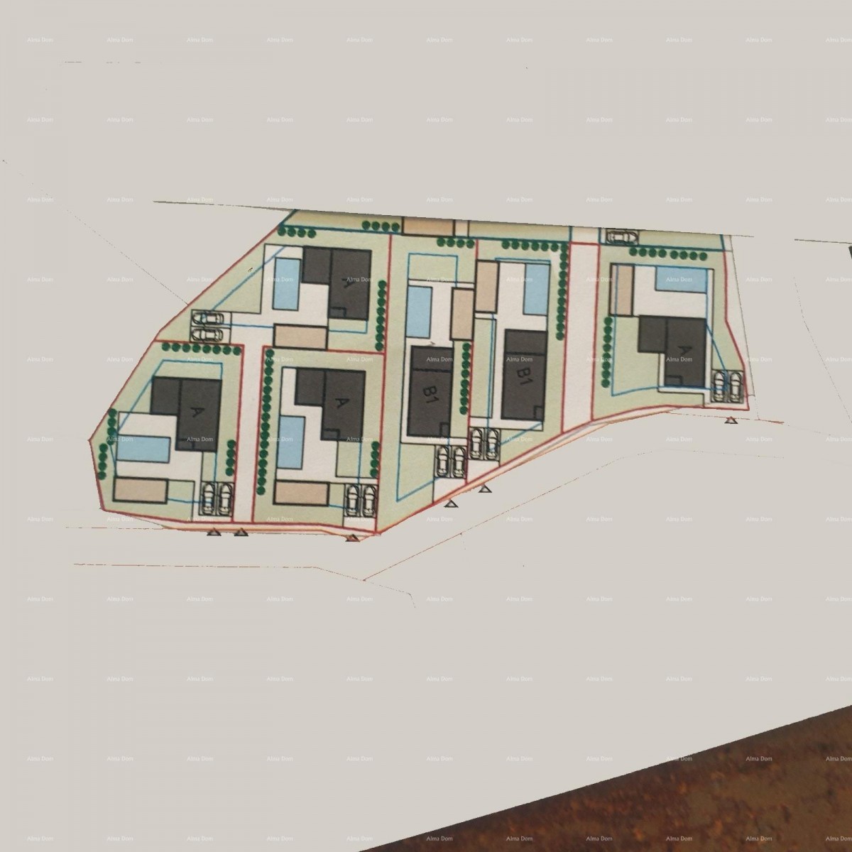 Near Vodnjan! Plots with building permit! 2