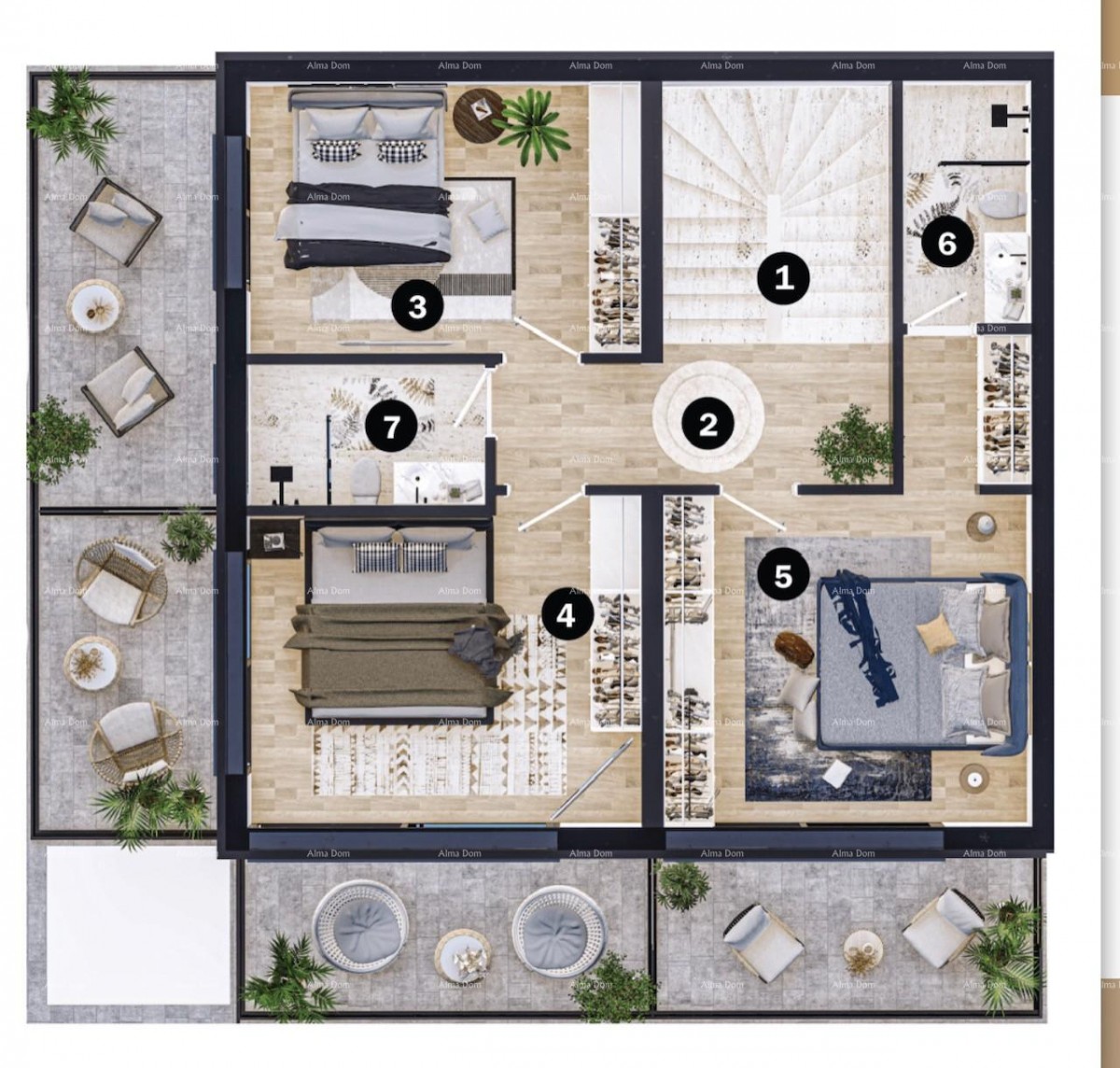 Modern villas for sale in a wonderful residential area, Umag V3 8