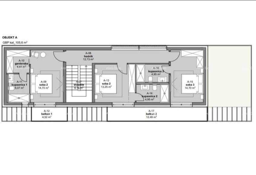 Kanfanar, casa moderna in fase di Roh-bau 6