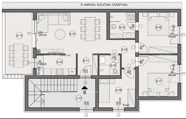 Квартира в привлекательном месте с парковочным местом и кладовой - квартира B/Z3, улица Премантурушка 9