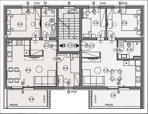 ŠTINJAN – NEW BUILDING NEAR THE SEA AND THE CITY. Apartment C Building C 6