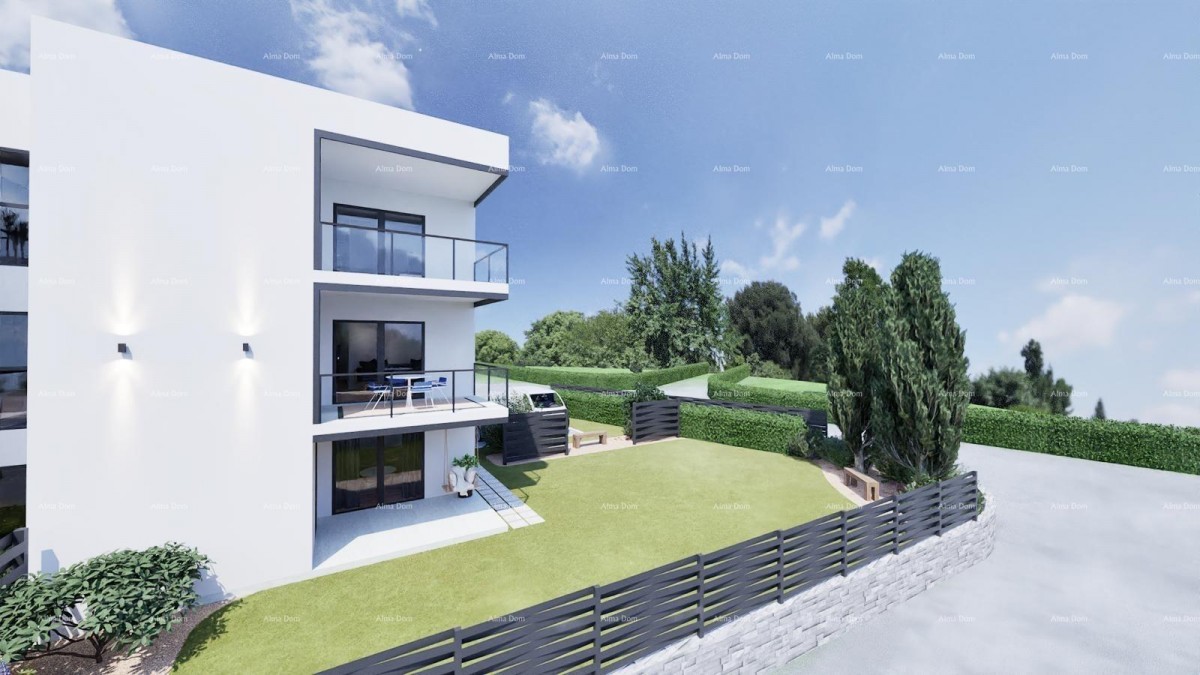 Vendita di appartamenti con vista mare e posti auto, in un nuovo progetto residenziale, Peroj! 2