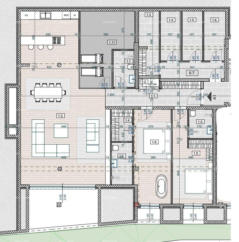 Prodaja luksuznih apartmajev v gradnji, blizu morja, Opatija! A1 7
