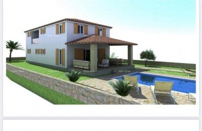 Land with building permit and paid utilities in Gočan