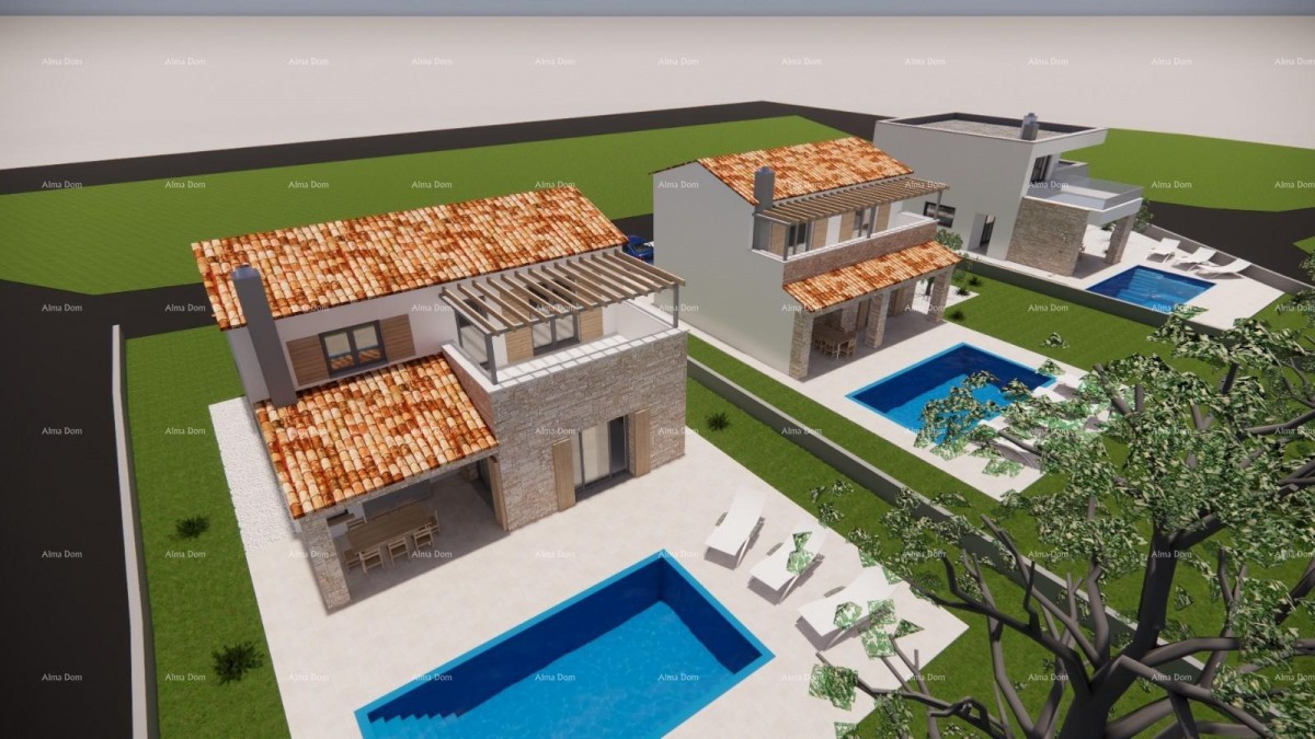 Beautiful villa with a pool located in a peaceful setting of Červar. 2
