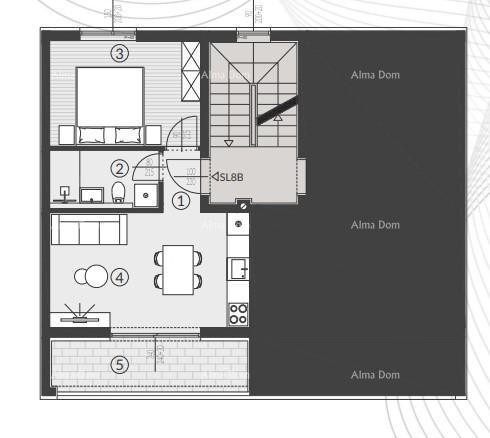 Vendita di appartamenti nel nuovo complesso residenziale, Štinjan! 8B 15
