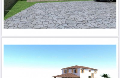 Close to Barban! Plot with project for a house!