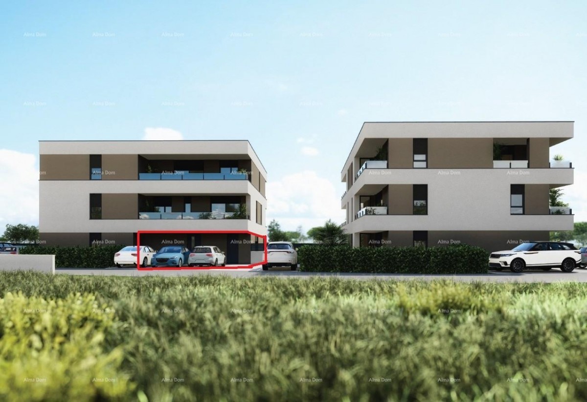 PULA, Veldebek - Prodaja stana u prizemlju s vrtom, novogradnja / C1 3