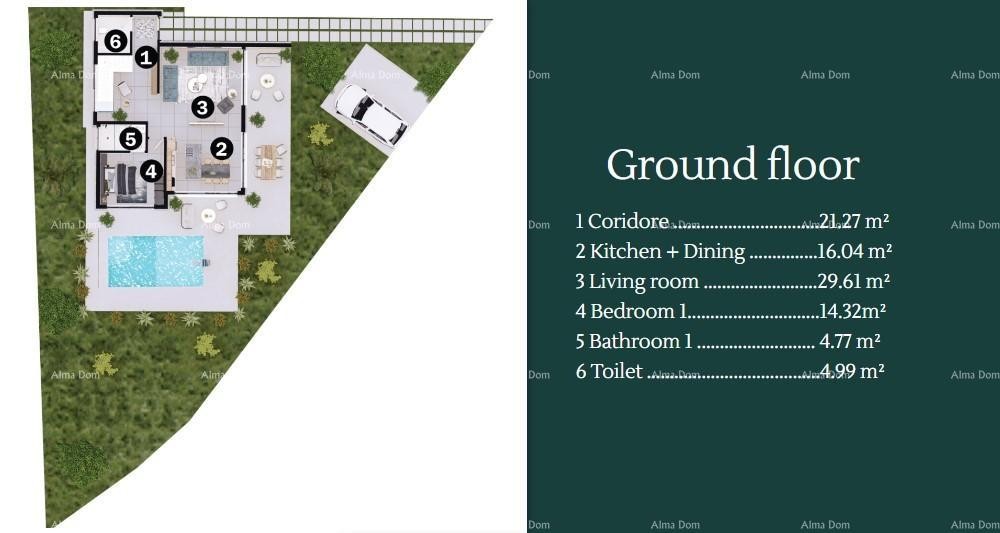 Продажа современных вилл в красивом жилом районе Умага 13