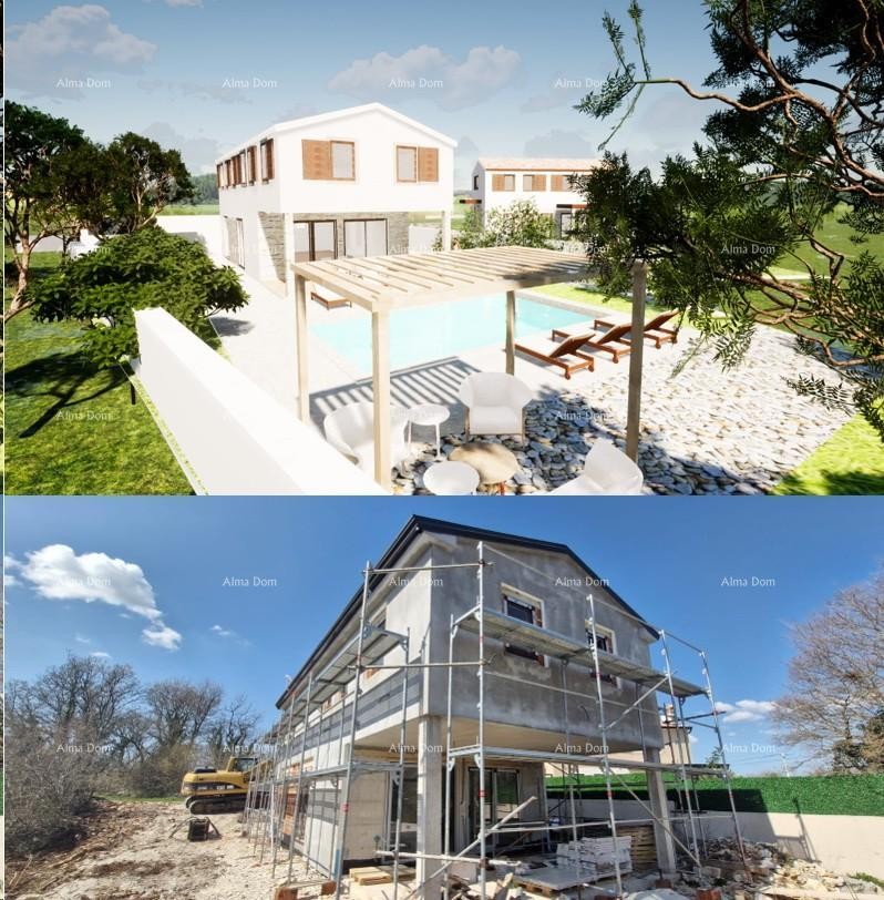 Sale of a modern house with a pool in a quiet and beautiful Istrian location,  Svetvinčenat! 1