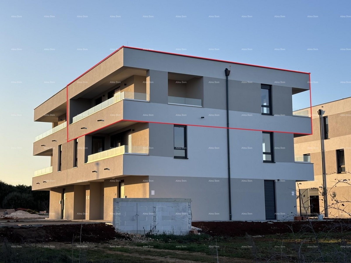 PULA, Valdebek - Prostorno stanovanje naprodaj, 2 terasi, novogradnja / B4 2