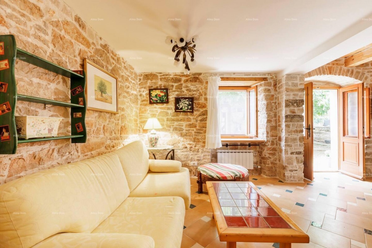 Marčana. Two stone houses with a swimming pool. 13