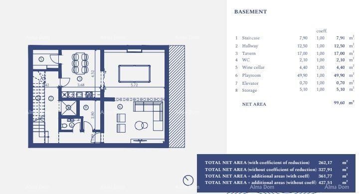 UMAG, Samostojeća vila u luksuznom resortu! Pogled na more! V 39 17