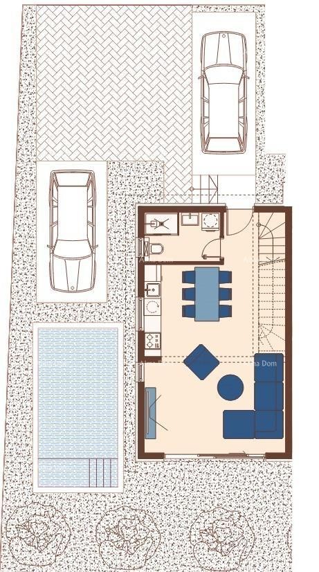 Продажа - Дуплекс вилла в средиземноморском стиле с бассейном и видом на море, Медулин! 11