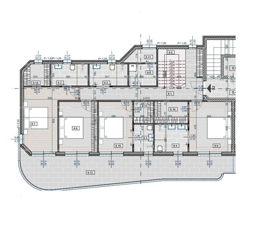 Prodaja luksuznih stanova u izgradnji sa pogledom na more, Opatija! Dupleks S2 6