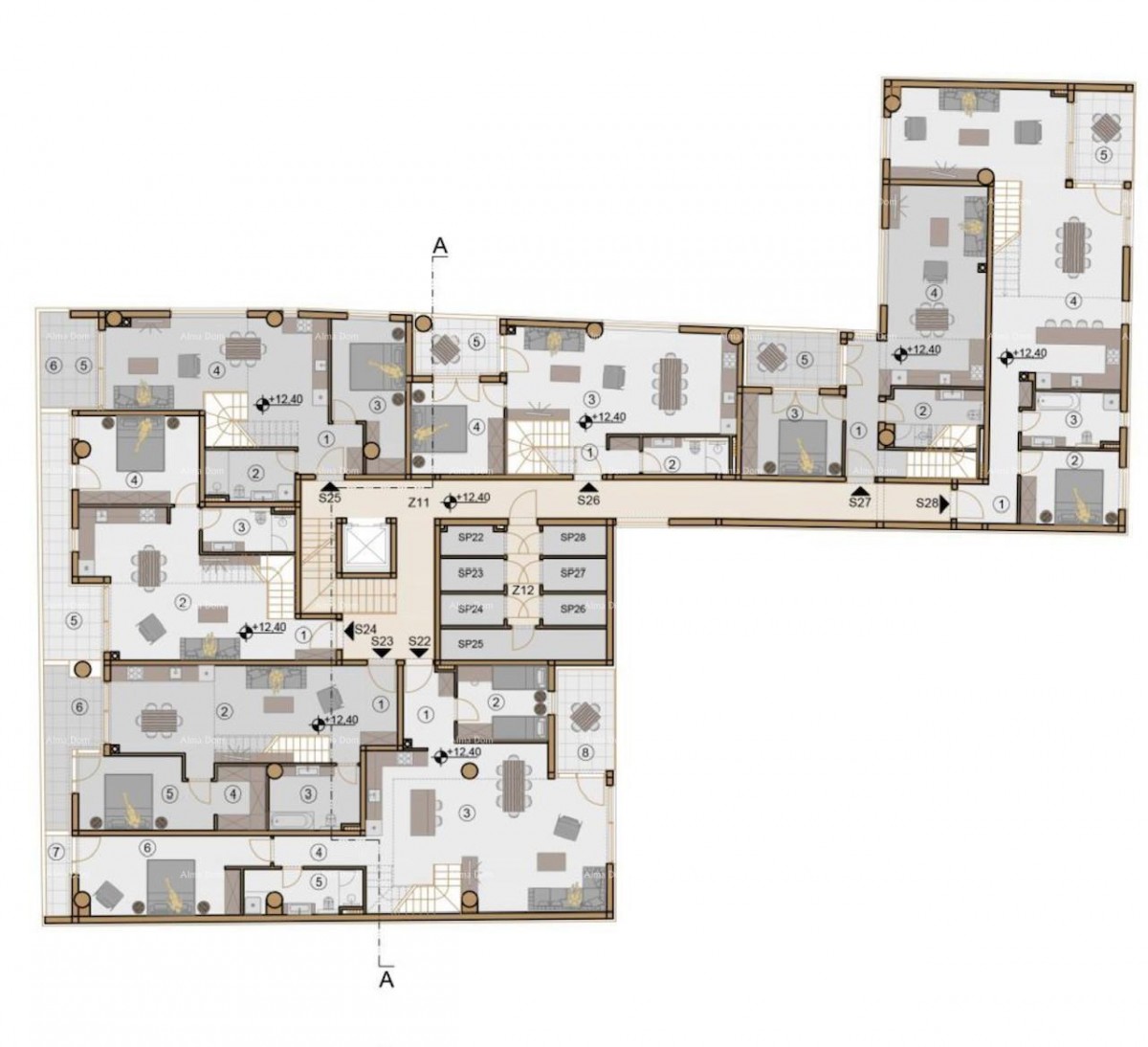 A modern apartments for sale in a new building, center, Pula! 12