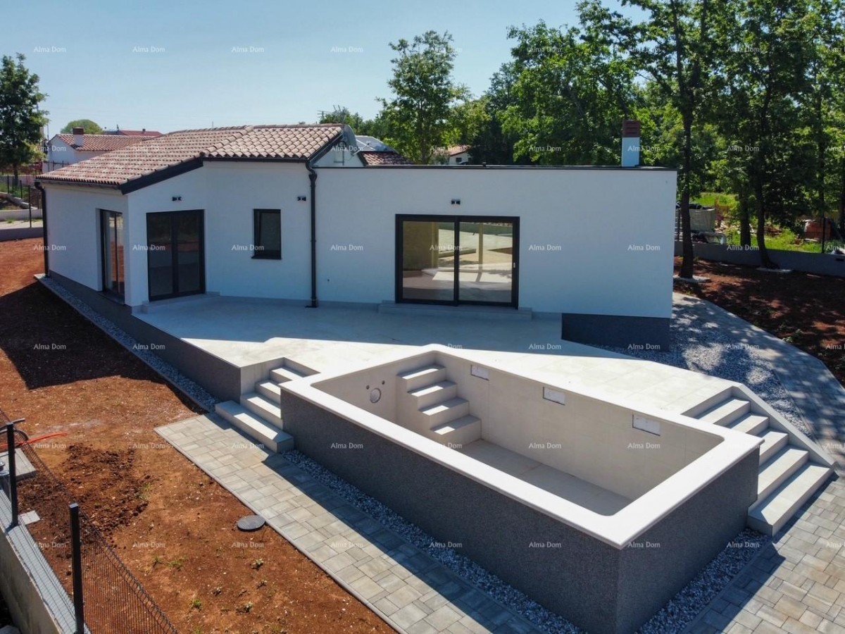 KOŽLJANI - Moderní dům s bazénem. Blízko lesa, 15 minut k moři 1